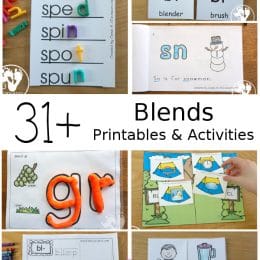 Word Blends Printables and Activities. #endblendworksheets #kindergartenprintables #beginningblendworksheets #freehomeschooldeals #fhdhomeschoolers