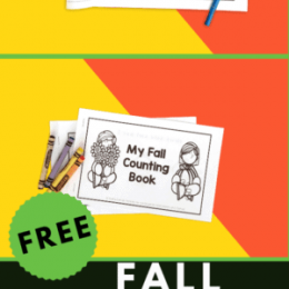 Emergent Reader Fall Mini Book. #freekindergartenminibook #freefallprintable #freeemergentreader #freehomeschooldeals #fhdhomeschoolers