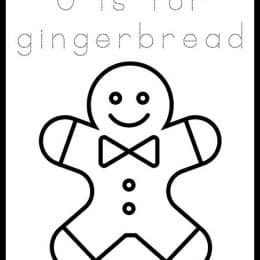 Gingerbread Letter G Coloring Page. #gingerbreadworksheets #christmaspreschoolworksheets #freegingerbreadcoloringpage #freehomeschooldeals #fhdhomeschoolers