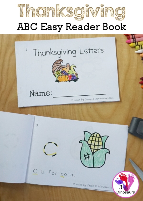 Easy Reader Thanksgiving Book. #freeabcbook #easyreaderbook #freepreschoolreader #freehomeschooldeals #fhdhomeschoolers