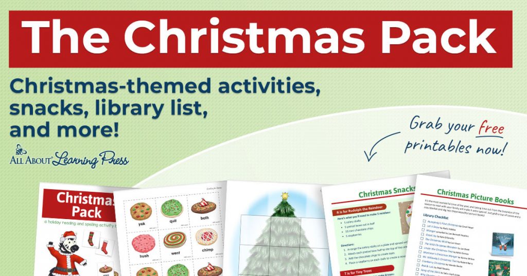 sample pages of the All About Learning Christmas Pack