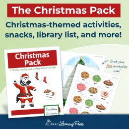 sample pages of the All About Learning Christmas Pack