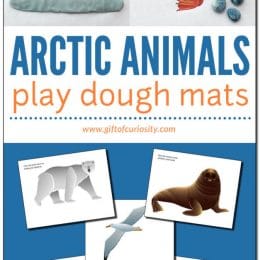 Arctic Animal Preschool Playdough Mats. #winterunitstudy #arcticanimalstudy #freeplaydoughmats #freehomeschooldeals #fhdhomeschoolers