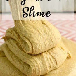 Gingerbread Edible Slime Recipe. #diyslimerecipe #edibleslimerecipe #christmasslime #freehomeschooldeals #fhdhomeschoolers