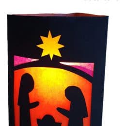 Christmas Stable Lantern Craft. #nativitycraft #christmaslantern #christmascraft #freehomeschooldeals #fhdhomeschoolers