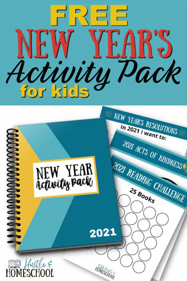 Kids New Years Activity Pages. #kidsnewyearsactivity #kidsnewyearsprintable #newyearsresolutionsforkids #freehomeschooldeals #fhdhomeschoolers