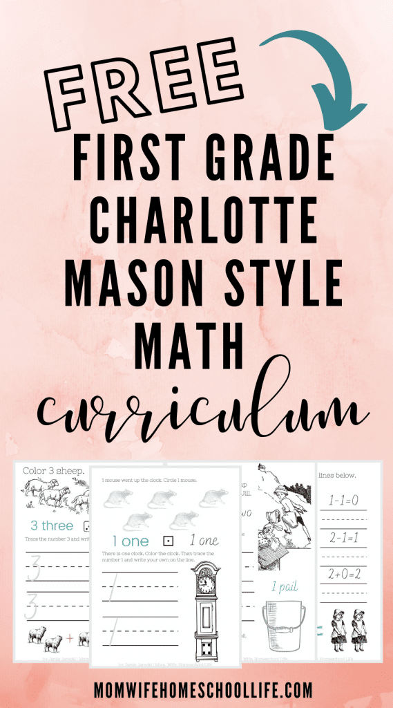Charlotte Mason Math Workbook. #charlottemasonmath #firstgrademathworkbook #freecharlottemasonlessons #freehomeschooldeals #fhdhomeschoolers