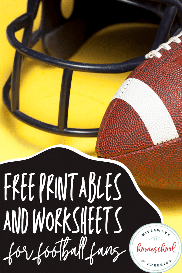 Learning Resources for Football Fans. #footballworksheets #footballcrafts #footballforkids #freehomeschooldeals #fhdhomeschoolers