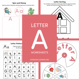 Letter A Worksheets. #freehomeschooldeals #fhdhomeschoolers #letteraworksheets #letteraprintables