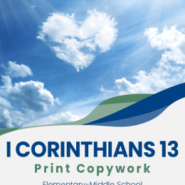 I Corinthians 13 Copywork. #freescripturecopywork #versesaboutlove #freecopyworkpages #freehomeschooldeals #fhdhomeschoolers