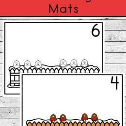 Cute Bird Counting Mats. #freecountingmats #preschoolcountingmats #preschoolactivities #freehomeschooldeals #fhdhomeschoolers