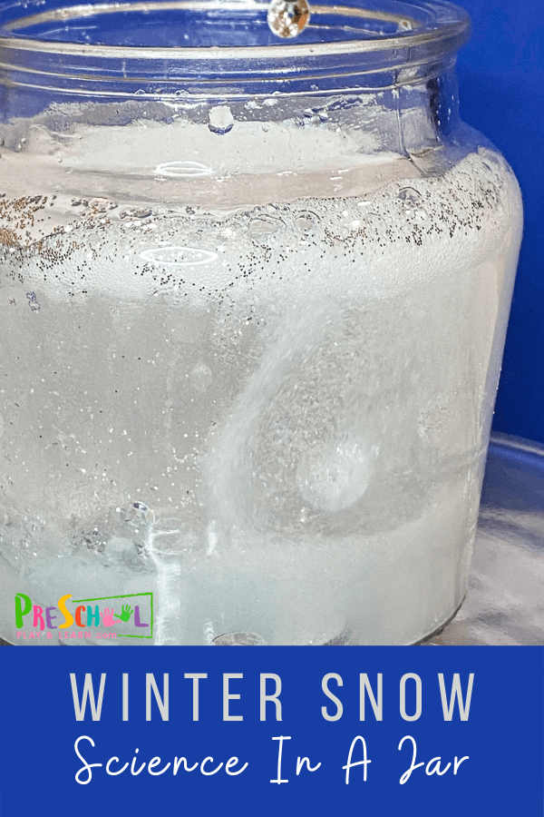 Snowstorm Jar Science Activity. #winterscienceactivity #winterstemactivity #snowstormartactivity #freehomeschooldeals #fhdhomeschoolers