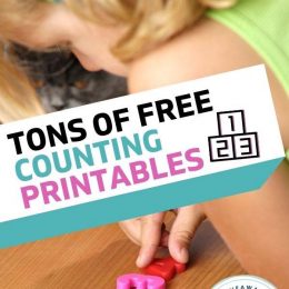 Free Preschool Counting Printables. #preschoolmathprintables #preschoolmathworksheets #freepreschoolworksheets #freehomeschooldeals #fhdhomeschoolers