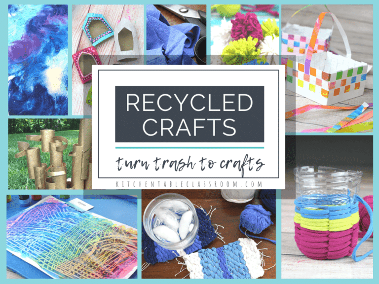 Upcycled Kids Craft Ideas. #recycledcraftideas #upcycledcrafts #craftsforkids #freehomeschooldeals #fhdhomeschoolers