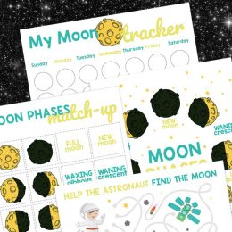 Free Moon Phase Activities. #moonphasesforkids #moonphasetracker #mooncoloringpages #freehomeschooldeals #fhdhomeschoolers