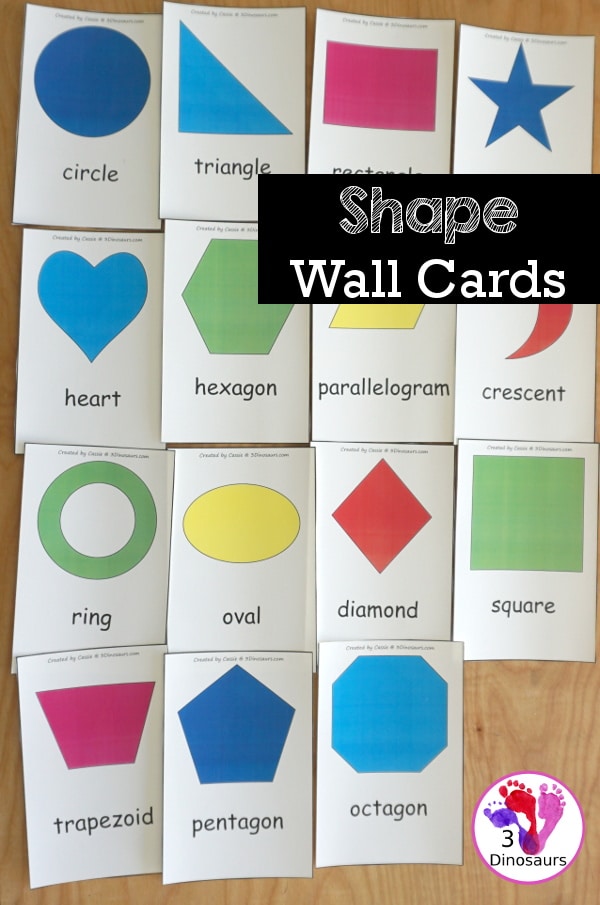 Free Preschool Shape Cards. #freeshapecards #preschoolshapes #shapeflashcards #freehomeschooldeals #fhdhomeschoolers