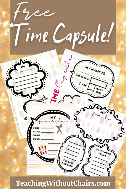 Free Time Capsule Printables. #timecapsuleactivity #historyprojectforkids #timecapsuleforkids #freehomeschooldeals #fhdhomeschoolers
