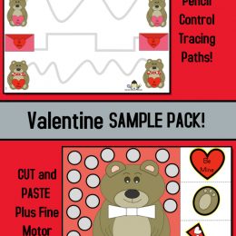 FREE Valentine's Day Fine Motor And Cutting Mini Pack! #freehomeschooldeals #fhdhomeschoolers #f#ValentinesDayminipack #ValentinesDayminiunit #finemotoeskills #cuttingpractice