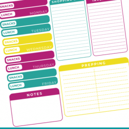 Free Weekly Kids Lunch Planner. #freeweeklyplanner #freelunchplanner #freekidsmealplanner #freehomeschooldeals #fhdhomeschoolers