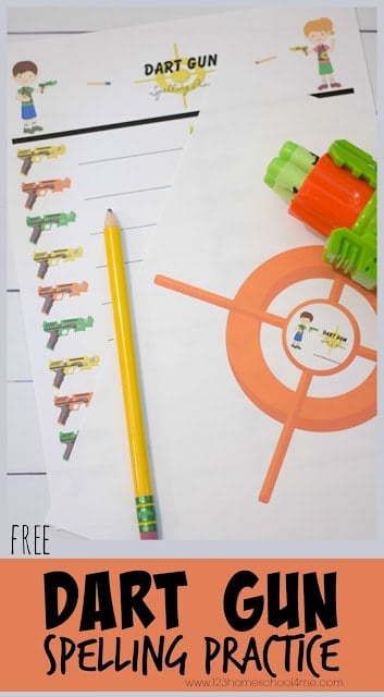 Free Nerf Spelling Worksheets. #freehomeschooldeals #fhdhomeschoolers #nerfspellingworksheets #spellingworksheets #spellingpractice #spellingprintables