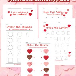 FREE Valentines Activity Pack. #freehomeschooldeals #fhdhomeschoolers #valentinesactivitypack #valentinesworksheets