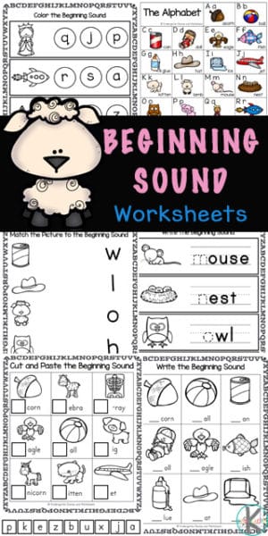 Beginning Initial Sound Printables. #freehomeschooldeals #fhdhomeschoolers #beginninginitialsound #beginninginitialsoundworksheet #initialsoundworksheet #lettersounds