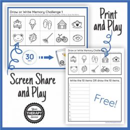 Memory Draw and Write Activity. #freehomeschooldeals #fhdhomeschoolers #memorydrawwrite #drawingandmemory #writingandmemory #improvememory #memorybuilding