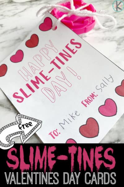 Happy Slime-tines FREE Valentines Cards. #freehomeschooldeals #fhdhomeschoolers #valentinescardsslime #slimevalentinescards #slimtinecards 