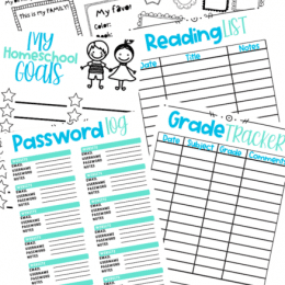 All-You-Need FREE Homeschool Planner. #freehomeschooldeals #fhdhomeschoolers #completehomeschoolplanner #homeschoolplanner #planningsheets