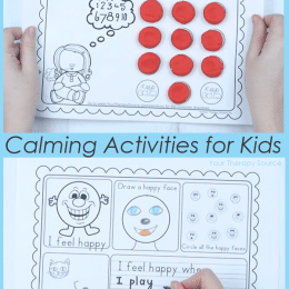 FREE Printable Kids Calming Activities. #freehomeschooldeals #fhdhomeschoolers #kidscalmingactivity #calminghactivities #selfregulate #emotionidentification