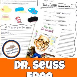 FREE Dr. Seuss Unit Study. #freehomeschooldeals #fhdhomeschoolers #drseussunitstudy #drseussfreeunitstudy #drseussprintables #drseussstudy