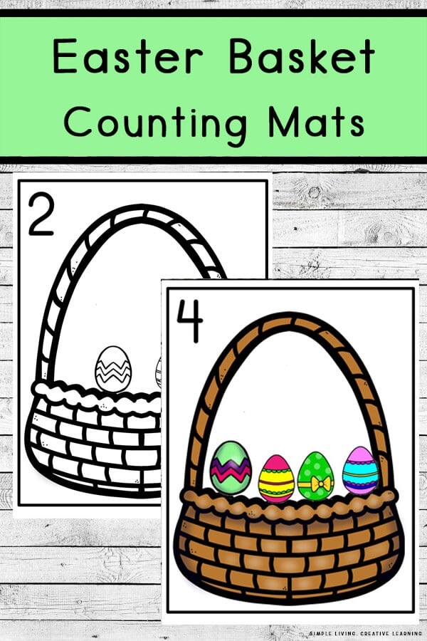 FREE Easter Counting Mats. #fhdhomeschoolers #freehomeschooldeals #eastercountingmats #countingmats #easterprintable
