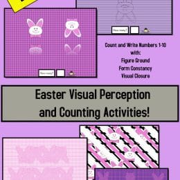 FREE Visual Perception Easter Activities. #freehomeschooldeals #fhdhomeschoolers #easteractivities #visualperception #visualactivities