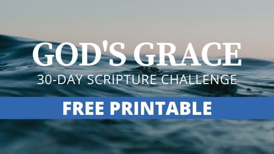 30 FREE Grace Scripture Printables. #freehomeschooldeals #fhdhomeschooelrs #teachingrace #gracescriptures
