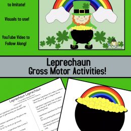 St. Patrick's Gross Motor Activity.#fhdhomeschoolers #freehomeschooldeals #stpatricksdayactivity #grossmotoractivities