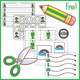 March Pre-Writing FREEBIE. #freehomeschooldeals #fhdhomeschoolers #marchprewriting #prewritingworksheets #finemotorskills