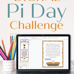 FREE Digital Pi Word Problems. #freehomeschooldeals #fhdhomescoolers #pidaywordproblems #wordproblems #worldpiday #digitalpidayactivity #piactivity #worldpiday