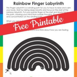 FREE Finger Labyrinth Calming Activity. #freehomeschooldeals #fhdhomeschoolers #fingerlabyrinth #calmingactivity #fingeractivity #calmdownactivity