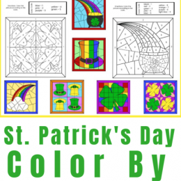 FREE St. Patrick’s Day Color-By-Number Printables. #freehomeschooldeals #fhdhomeschoolers #stpatricksdayprintable #colorbynumber #numbersprintable #coloringprintable