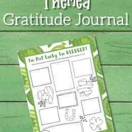 St. Patrickʻs Day Kids Journal. #fhdhomeschoolers #freehomeschooldeals #gratitudejournal #stpatricksdayjournal