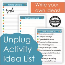 FREE Printable Unplug Activities. #freehomeschooldeals #fhdhomescoolers #unplugideas #unplugactivities #unlugging #socialmediabreak #technologybreak