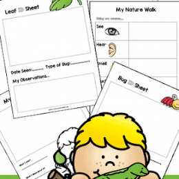FREE Nature Walk Worksheets. #freehomeschooldeals #fhdhomeschoolers #naturewalks #naturewalkworksheets #naturewalkprintablepack
