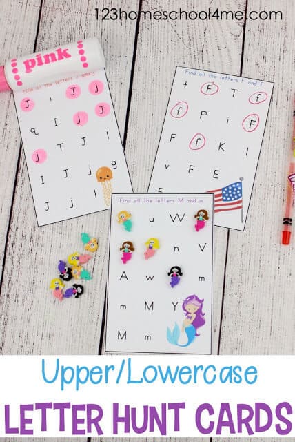 FREE Alphabet Letter Hunt. #freehomeschooldeals #fhdhomeschoolers #alphabetletterhunt #letterprintables #letterhuntprintable
