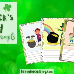 FREE Writing Prompts for St. Patrick’s Day. #freehomeschooldeals #fhdhomeschoolers #stpatricksdaywritingprompts #writingprompts #stpatricksdayresources