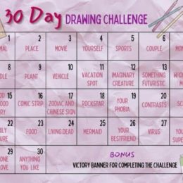Free 30-Day Drawing Challenge. #freehomeschooldeals #fhdhomeschoolers #30daydrawingchallenge #drawingchallenge