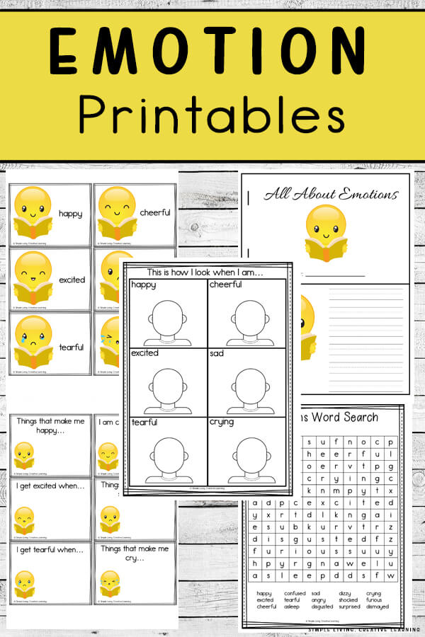 All About Emotions Printables. #freehomeschooldeals #fhdhomeschoolers #emotionsprintables #aboutemotions#emotionsresources