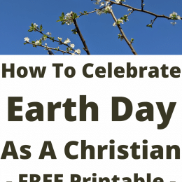 FREE Christian Earth Day Printable. #freehomeschooldeals #fhdhomeschoolers #ChrisitancelebrateEarthDay #earthdayforchristians #earthdayprintables