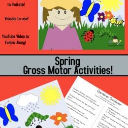 Spring Gross Motor Activity. #freehomeschooldeals #fhdhomeschoolers #springgrossmotoractivity #grossmotoractivity #springactivity