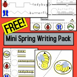 FREE Spring Mini Writing Pack. #fhdhomeschoolers #freehomeschooldeals #springminipack #springwritingpack #writingpack