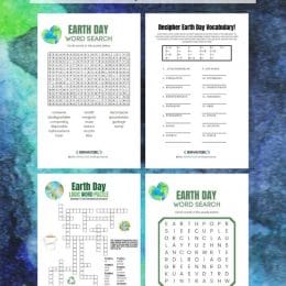 FREE Earth Day Vocabulary Activities. #freehomeschooldeals #fhdhomeschoolers #vocabularyactivities #earthdayvocabulary #earthdayactivities